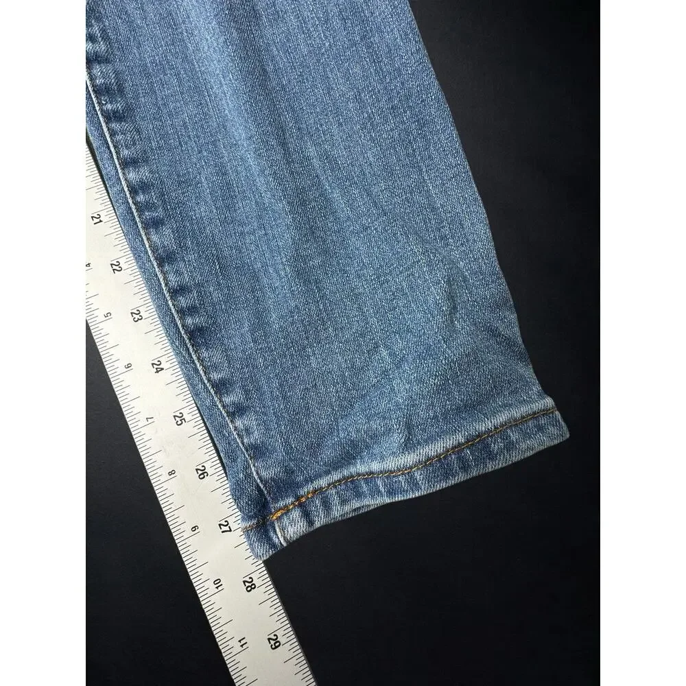 Tecovas Womens Jeans Sz 33 High Rise Tapered Western Cowboy Medium Wash - Picture 2 of 8